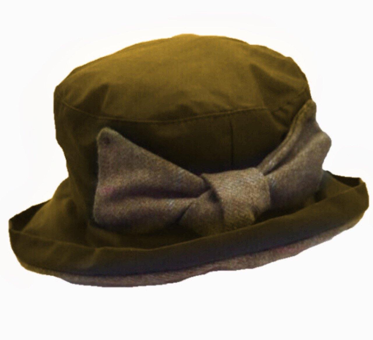 Ladies Diana Mark 2 Waterproof rat Hat with Tweed Bow Made in UK - Free Life's Love