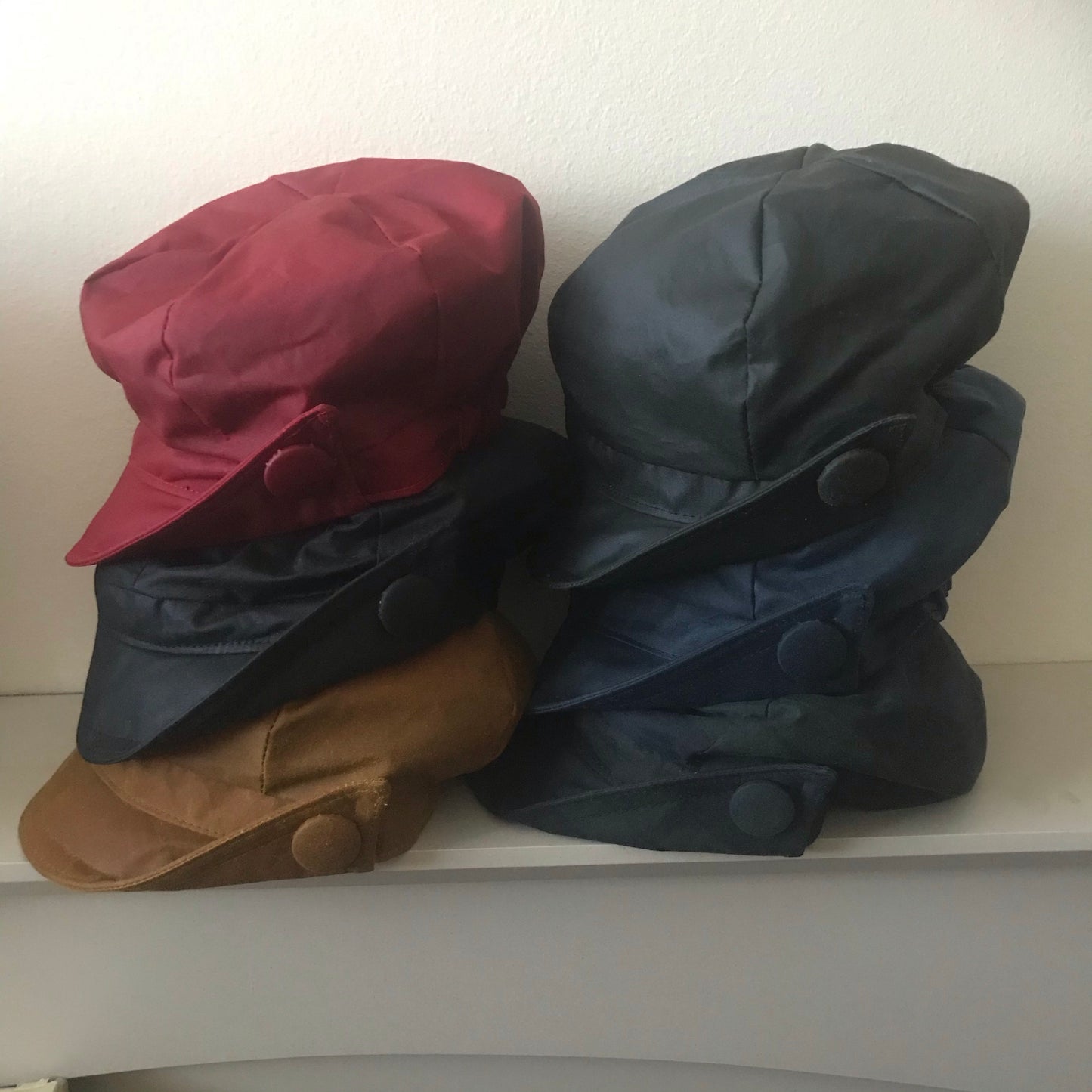 Ladies Waterproof Lilly Baker Boy Rain Hat Made in UK - Mijori Creative
