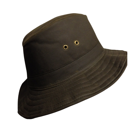 Waxed cotton waterproof trilby - made to measure - Mijori Creative