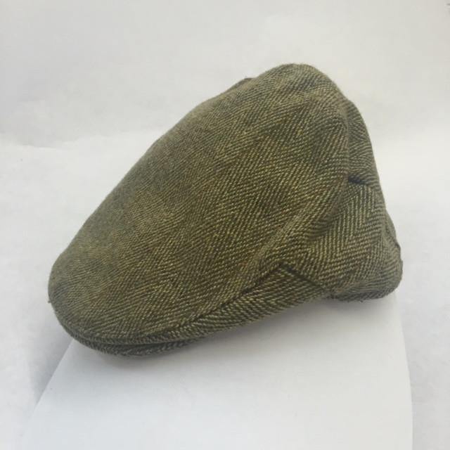 Kids Tweed Flat Cap Rain hat with elasticated back Made in UK - Free Life's Love