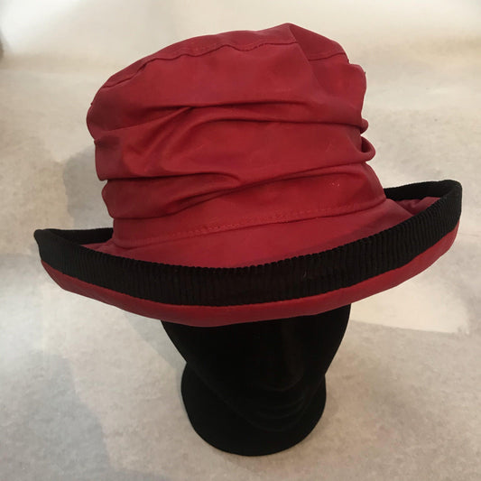 Diana Hat Flat Pack Rain Hat, Waxed Cotton Rain Hat Made in the UK - Free Life's Love