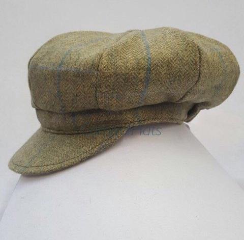 Ladies Tweed Baker Boy Women's Rain Hat Made in UK - Free Life's Love