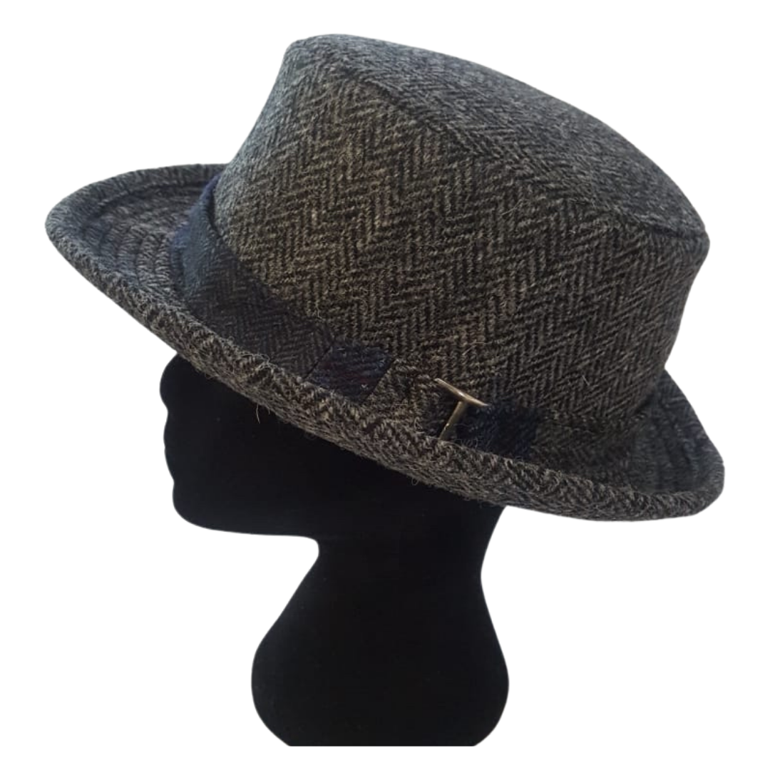 Genuine Harris Tweed Trilby Water Repellent Made in UK - Free Life's Love