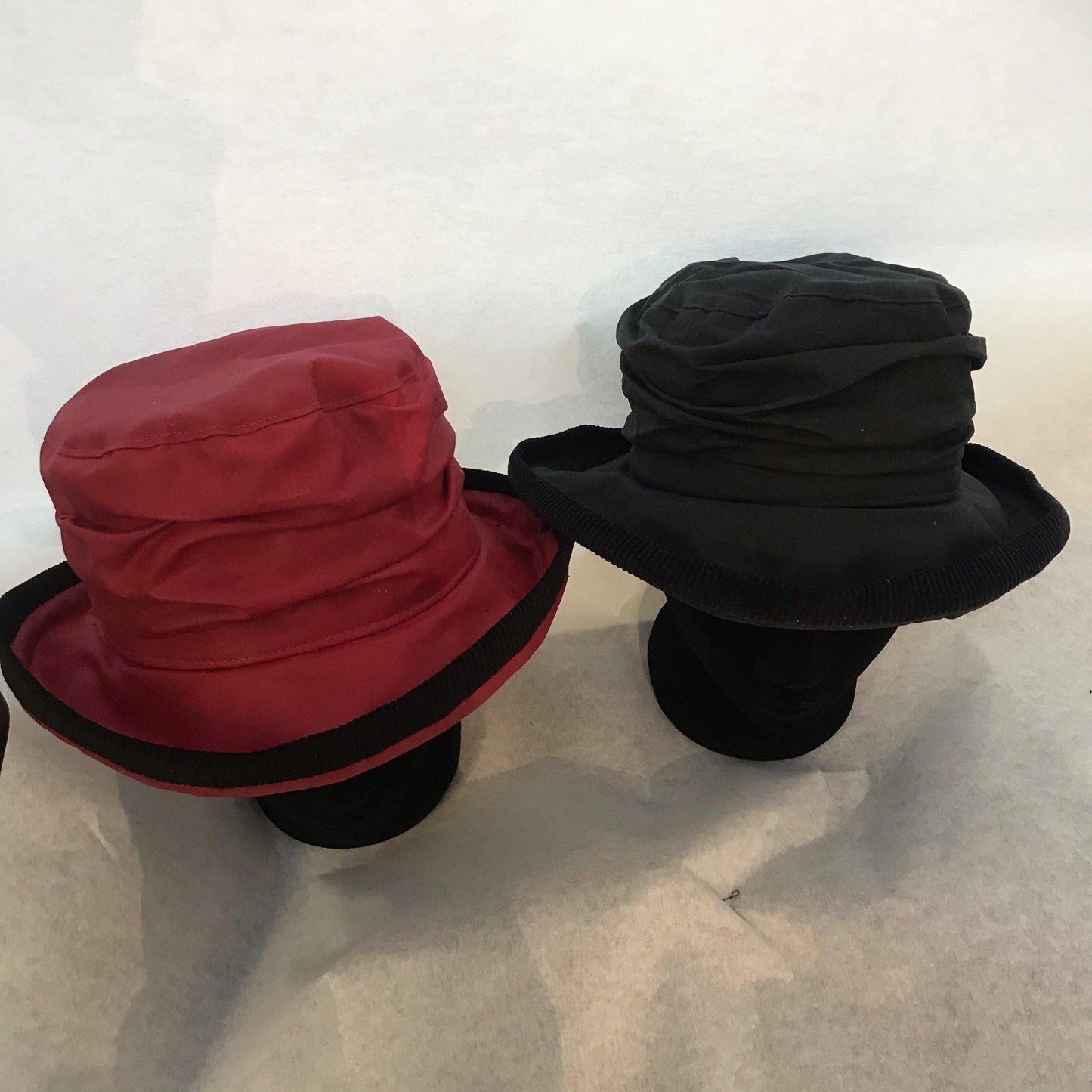 Diana Hat Flat Pack Rain Hat, Waxed Cotton Rain Hat Made in the UK - Free Life's Love