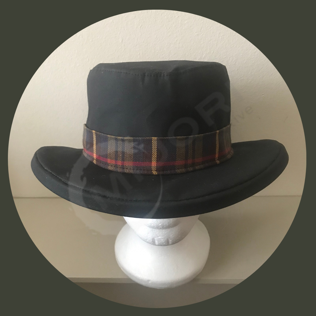 Waterproof Thelma Wax Cotton Women’s Rain Hat Made in UK - Mijori Creative