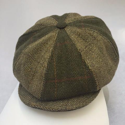 Patchwork Tweed Baker Boy Men’s Rain Hat Made in UK - Free Life's Love