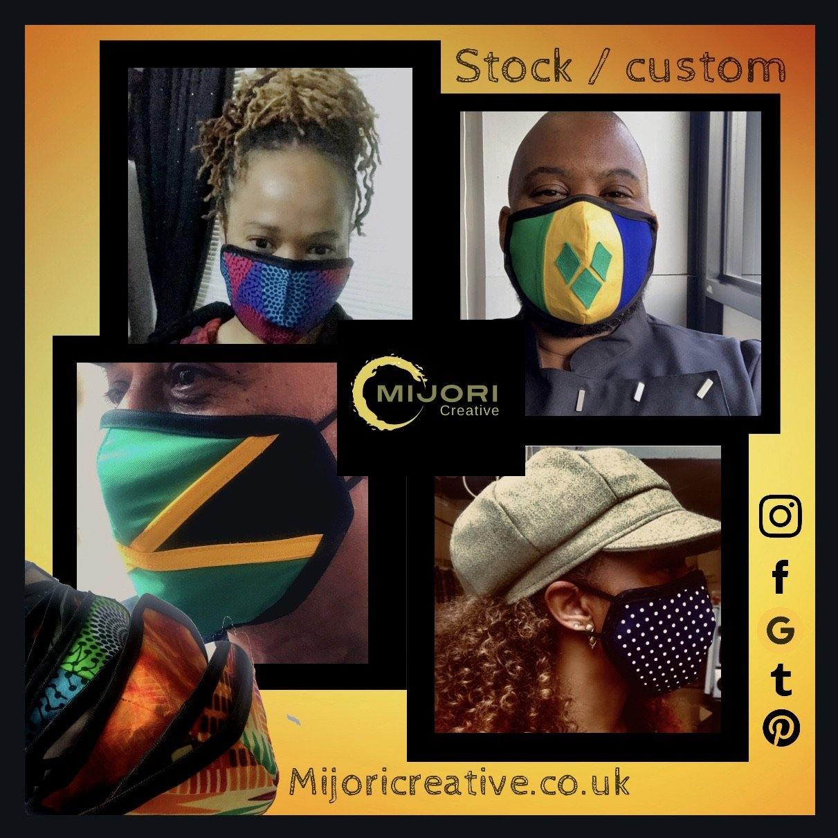 Flag Masks / Face coverings Made in UK - Free Life's Love