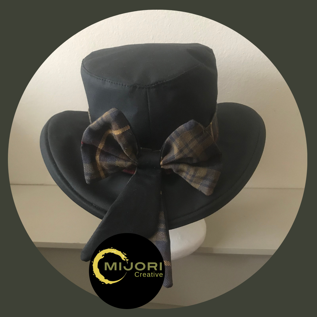 Waterproof Thelma Wax Cotton Women's Rain Hat Made in UK – MIJORI Creative