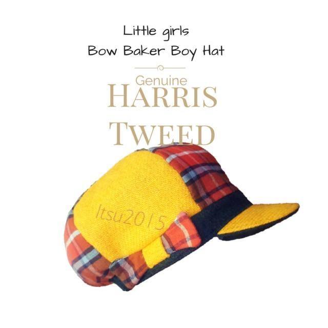 Girls Hat Genuine Harris Tweed Colourful Made in U.K. - Free Life's Love